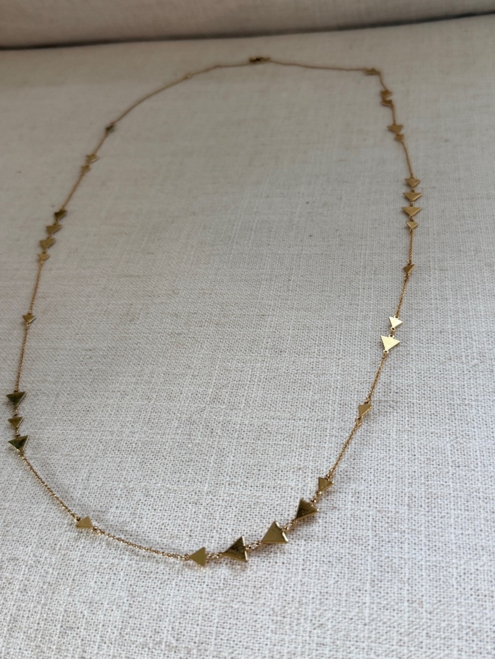 Stella & Dot Alexia Gold Triangle Long Necklace